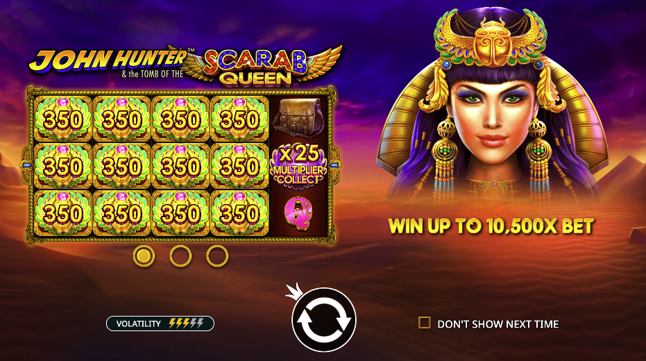 John Hunter and the Tomb of the Scarab Queen (Pragmatic Play)